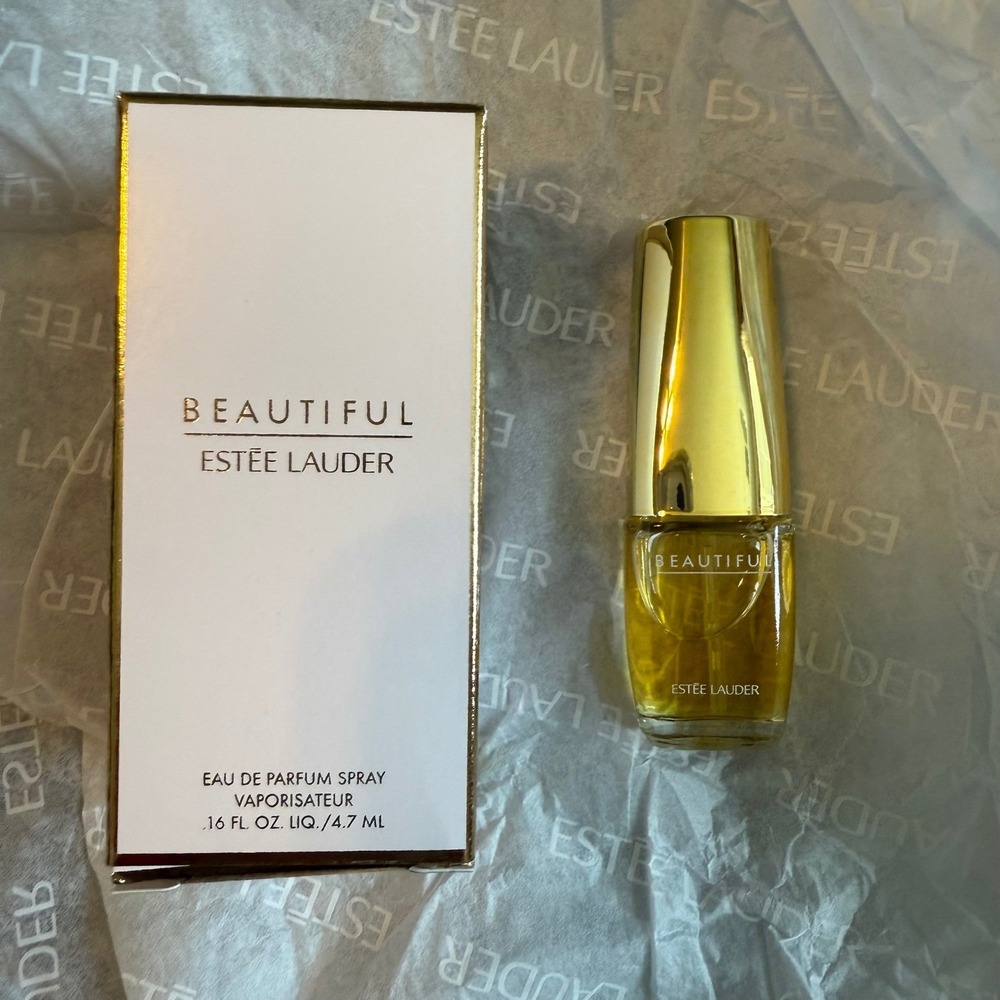 Estee Lauder Beautiful Eau de Parfum Spray .16 oz 4.7 ml Travel Size Mini in Box